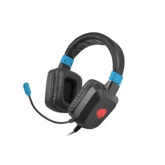 Fury Raptor Gaming-Headset mit Mikrofon, kabelgebunden, RGB, USB, Klinke 3,5mm, Kabellänge 2m, schwarz