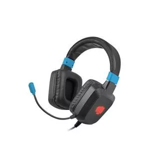 Fury Raptor Gaming-Headset mit Mikrofon, kabelgebunden, RGB, USB, Klinke 3,5mm, Kabellänge 2m, schwarz