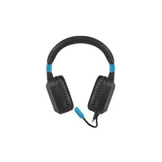 Fury Raptor Gaming-Headset mit Mikrofon, kabelgebunden, RGB, USB, Klinke 3,5mm, Kabellänge 2m, schwarz