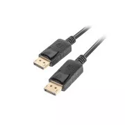 LANBERG DisplayPort 1.2 M/M Anschlusskabel, 4K@60Hz, Länge 1,8m, schwarz, mit Verriegelung, vergoldete Stecker