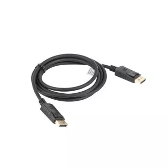 LANBERG DisplayPort 1.2 M/M Anschlusskabel, 4K@60Hz, Länge 1,8m, schwarz, mit Verriegelung, vergoldete Stecker LANBERG DisplayPort 1.2 M/M Anschlusskabel, 4K@60Hz, Länge 1,8m, schwarz, mit Verriegelung, vergoldete Stecker