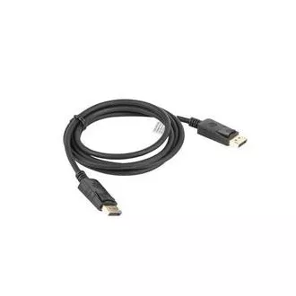 LANBERG DisplayPort 1.2 M/M Anschlusskabel, 4K@60Hz, Länge 1,8m, schwarz, mit Verriegelung, vergoldete Stecker LANBERG DisplayPort 1.2 M/M Anschlusskabel, 4K@60Hz, Länge 1,8m, schwarz, mit Verriegelung, vergoldete Stecker