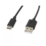 LANBERG USB-C (M) auf USB-A (M) 2.0 Kabel 1,8m, schwarz