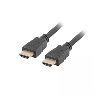 LANBERG High Speed HDMI 1.4   Ethernet Kabel, 4K@30Hz, CCS, M/M, Länge 1m, schwarz, vergoldete Stecker