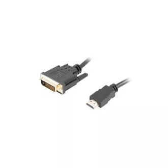 LANBERG Anschlusskabel HDMI/A auf DVI-D (24 1), M/M, 4K@30Hz, Länge 1,8m, schwarz, Dual Link, vergoldete Stecker LANBERG Anschlusskabel HDMI/A auf DVI-D (24 1), M/M, 4K@30Hz, Länge 1,8m, schwarz, Dual Link, vergoldete Stecker