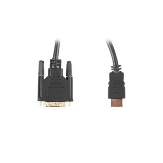 LANBERG Anschlusskabel HDMI/A auf DVI-D (24 1), M/M, 4K@30Hz, Länge 1,8m, schwarz, Dual Link, vergoldete Stecker LANBERG Anschlusskabel HDMI/A auf DVI-D (24 1), M/M, 4K@30Hz, Länge 1,8m, schwarz, Dual Link, vergoldete Stecker
