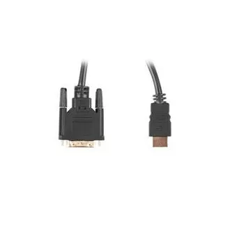 LANBERG Anschlusskabel HDMI/A auf DVI-D (24 1), M/M, 4K@30Hz, Länge 1,8m, schwarz, Dual Link, vergoldete Stecker LANBERG Anschlusskabel HDMI/A auf DVI-D (24 1), M/M, 4K@30Hz, Länge 1,8m, schwarz, Dual Link, vergoldete Stecker
