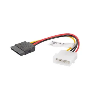 LANBERG Molex (M) auf SATA (F) Kabel 15cm LANBERG Molex (M) auf SATA (F) Kabel 15cm