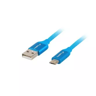 LANBERG USB MICRO (M) auf USB-A (M) 2.0 Kabel 1,8m, blau, Schnellladung 3.0 LANBERG USB MICRO (M) auf USB-A (M) 2.0 Kabel 1,8m, blau, Schnellladung 3.0