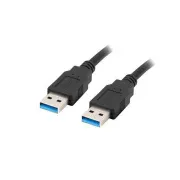 LANBERG USB-A M/M 3.0 Kabel 0,5m, schwarz