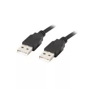 LANBERG USB-A M/M 2.0 Kabel 1m, schwarz