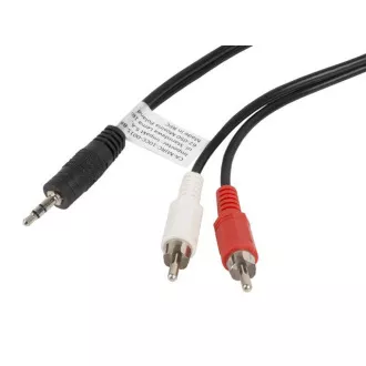 LANBERG Miniklinke 3,5mm (M) 3 PIN auf 2x RCA (CINCH) (M) Kabel 1,5m