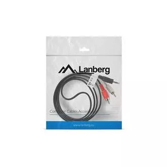LANBERG Miniklinke 3,5mm (M) 3 PIN auf 2x RCA (CINCH) (M) Kabel 1,5m