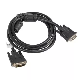 LANBERG Anschlusskabel DVI-D(18 1) auf DVI-D (18 1), M/M, Länge 1,8m, Single Link, schwarz LANBERG Anschlusskabel DVI-D(18 1) auf DVI-D (18 1), M/M, Länge 1,8m, Single Link, schwarz