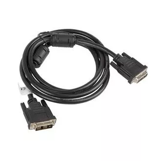 LANBERG Anschlusskabel DVI-D(18 1) auf DVI-D (18 1), M/M, Länge 1,8m, Single Link, schwarz LANBERG Anschlusskabel DVI-D(18 1) auf DVI-D (18 1), M/M, Länge 1,8m, Single Link, schwarz