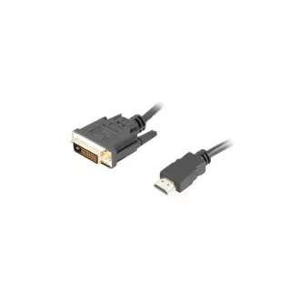 LANBERG Anschlusskabel HDMI/A auf DVI-D (24 1), M/M, 4K@30Hz, Länge 3m, schwarz, Dual Link, vergoldete Stecker LANBERG Anschlusskabel HDMI/A auf DVI-D (24 1), M/M, 4K@30Hz, Länge 3m, schwarz, Dual Link, vergoldete Stecker