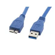 LANBERG Micro USB (M) auf USB-A (M) 3.0 Kabel 0,5m, blau