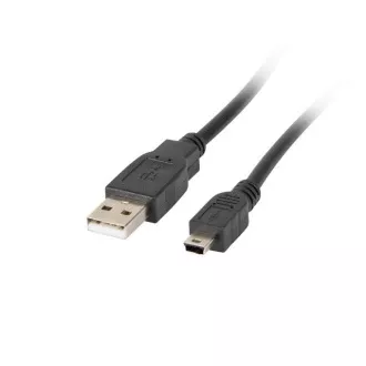 LANBERG USB MINI (M) auf USB-A (M) 2.0 Kabel 0,3m, schwarz (CANON)