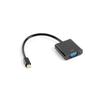 LANBERG mini DisplayPort 1.2 auf VGA Adapter, M/F, Kabel 20cm, schwarz LANBERG mini DisplayPort 1.2 auf VGA Adapter, M/F, Kabel 20cm, schwarz