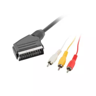 LANBERG RCA (M) X3 auf EURO (M) Kabel 1,8m