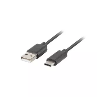 LANBERG USB-C (M) auf USB-A (M) 2.0 Kabel 0,5m, schwarz, Schnellladung 3.0