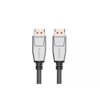 LANBERG DisplayPort 1.4 M/M Anschlusskabel, 8K@60Hz, 5K@120Hz, Länge 1,8m, schwarz, mit Verriegelung, vergoldete Stecker