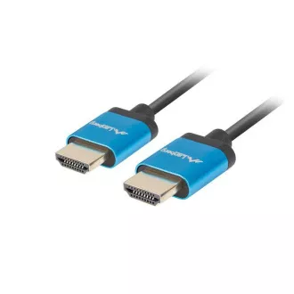 LANBERG HDMI M/M 2.0 Kabel 1,8m 4K schwarz, schmal LANBERG HDMI M/M 2.0 Kabel 1,8m 4K schwarz, schmal