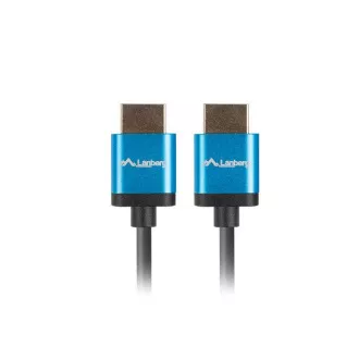 LANBERG HDMI M/M 2.0 Kabel 1,8m 4K schwarz, schmal LANBERG HDMI M/M 2.0 Kabel 1,8m 4K schwarz, schmal