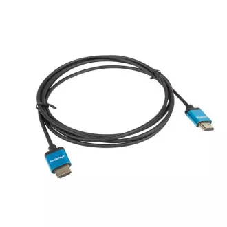 LANBERG HDMI M/M 2.0 Kabel 1,8m 4K schwarz, schmal LANBERG HDMI M/M 2.0 Kabel 1,8m 4K schwarz, schmal
