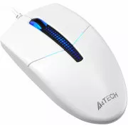 A4tech N-530S, hintergrundbeleuchtete Büromaus, 1200 DPI, USB, weiß