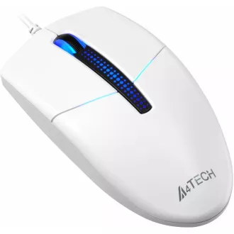 A4tech N-530S, hintergrundbeleuchtete Büromaus, 1200 DPI, USB, weiß