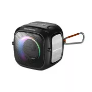 C-TECH Impressio Qubis Mini-Lautsprecher, Bluetooth, Leser, USB, AUX, RGB-Hintergrundbeleuchtung, FM, USB-C