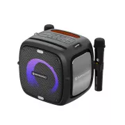 C-TECH Impressio Qubis, Party-Lautsprecher, 80W, Bluetooth, SD, USB, AUX, 2x Mikrofon
