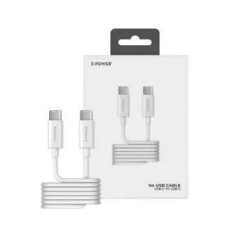 2-Power USB-C-zu-USB-C-Kabel, 1 m 2-Power USB-C-zu-USB-C-Kabel, 1 m
