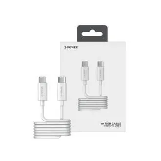 2-Power USB-C-zu-USB-C-Kabel, 1 m 2-Power USB-C-zu-USB-C-Kabel, 1 m