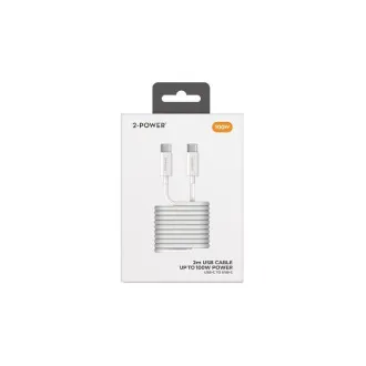 2-Power 100W USB-C auf USB-C 5A 2M 2-Power 100W USB-C auf USB-C 5A 2M