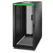 APC Easy Rack 600mm/24U/1000mm, mit Dach, Seitenwand, Rollen, Füßen und 4 Halterungen, ohne Boden, schwarz