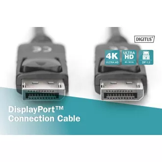 Digitus DisplayPort 1.2 Anschlusskabel, DP M/M, 2,0 m, mit Verriegelung, Ultra HD 4K, bl Digitus DisplayPort 1.2 Anschlusskabel, DP M/M, 2,0 m, mit Verriegelung, Ultra HD 4K, bl