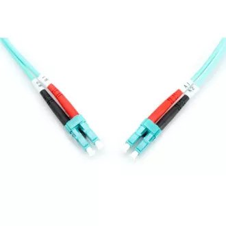 DIGITUS Glasfaser Patchkabel, LC auf LC, Multimode, OM3, 50/125 µ, Duplex Länge 1m