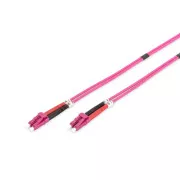 DIGITUS Glasfaser Patchkabel, LC auf LC, Multimode OM4 - 50/125 µ, Duplex Länge 5m