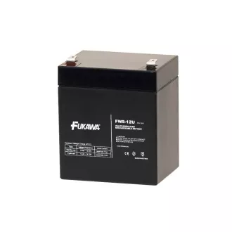 FUKAWA Batterie FW 5-12 U (12V; 5Ah; Faston F2-6,3mm; Lebensdauer 5Jahre)