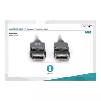 Digitus DisplayPort 1.1a. Anschlusskabel 1 m, CU, AWG28, 2x geschirmt Digitus DisplayPort 1.1a. Anschlusskabel 1 m, CU, AWG28, 2x geschirmt