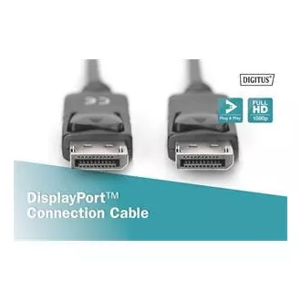 Digitus DisplayPort 1.1a. Anschlusskabel 1 m, CU, AWG28, 2x geschirmt Digitus DisplayPort 1.1a. Anschlusskabel 1 m, CU, AWG28, 2x geschirmt