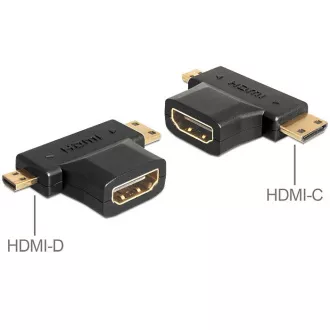Delock-Adapter HDMI-A Buchse > HDMI-C   HDMI-D Stecker