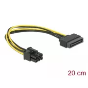 Delock Stromkabel SATA 15 Pin auf 6 Pin PCI Express