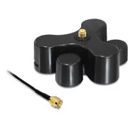 Delock Antennenfuß mit RP-SMA > RP-SMA Buchse mit Fuß, 1m, schwarz