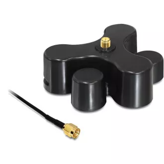 Delock Antennenfuß mit RP-SMA > RP-SMA Buchse mit Fuß, 1m, schwarz Delock Antennenfuß mit RP-SMA > RP-SMA Buchse mit Fuß, 1m, schwarz