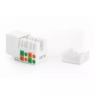 DIGITUS Keystone Jack CAT 5e, ungeschirmt RJ45 auf LSA, weiß DIGITUS Keystone Jack CAT 5e, ungeschirmt RJ45 auf LSA, weiß