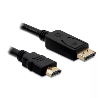 Delock DisplayPort-Stecker auf HDMI-Stecker, Länge 1m Delock DisplayPort-Stecker auf HDMI-Stecker, Länge 1m
