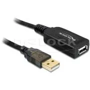 Delock USB 2.0 Kabel, A-A Stecker/Buchse Verlängerung 20m, aktiv